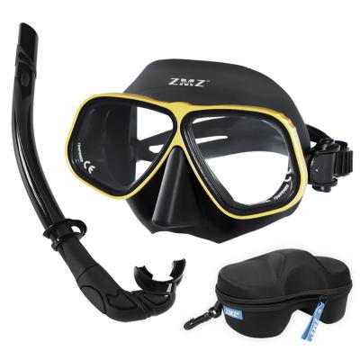 China Rubber Diving Prescription Mask Snorkel Goggles Set ROHS Certified for sale