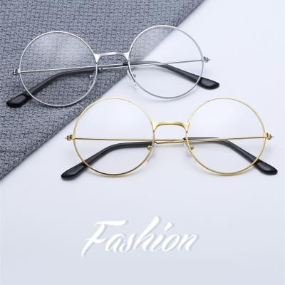 China Wholesale Eyewear Men Women Eyewear Students Retro Fashion Round Celebrity River Trendy Optical Frame Glasses Design Eye Glasses for sale