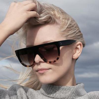 China Fashion Sunglasses Shape Personality Oversized Retro Trendy Sunglasses Women Men Wholesale Custom Glasses Shade Sun Glasses Eyewear for sale