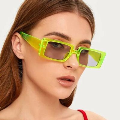 China Fashion Sunglasses 2021 Newest Fashion Square Frame Sunglasses Men Women Eyewear Shade Vintage Sun Glasses Wholesale Custom Glasses for sale