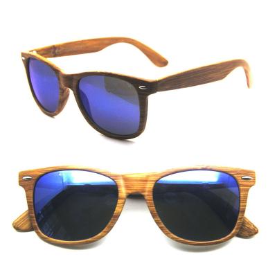 China Fashion Sunglasses Factory Rice Nail Sunglasses L-002 Bamboo Grain Frame Bamboo Wood Mirror for sale