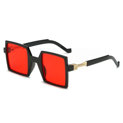 China Fashion Sunglasses 2021 Retro Wholesale Custom Glasses Square Oversized Eyewear Shade Vintage Sun Glasses Men Women Newest Fashion Sun Glasses for sale