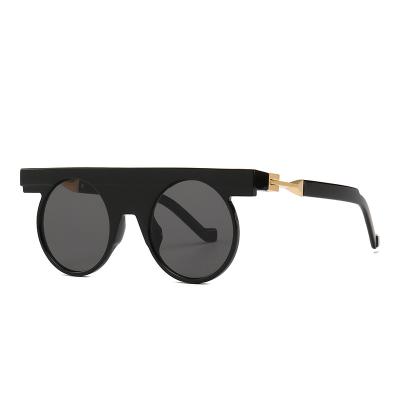 China Fashion sunglasses trendy sunglasses style hot concept round flat polarized sunglasses trend frosted custom sunglasses for sale