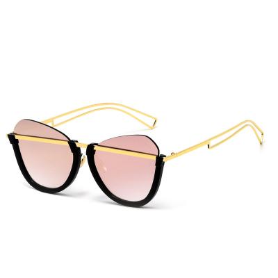 China Fashion sunglasses 2021 newest wholesale custom eyewear shade vintage sun glasses men women sunglasses celebrity half-rim fashion cat eyewear for sale