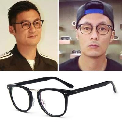 China Retro 2021 Wholesale Fashionable River Metal Glass Frame Eyewear Men Women Myopia Glasses Optical Frame Design Eye Glasses for sale