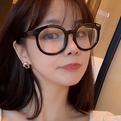 China Wholesale Newest Fashion Round Stud Celebrity Optical Frame Women Eyewear Men Women Coating Glasses Retro Design Eye Glasses for sale