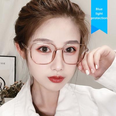 China Wholesale Newest Polygon Frame Celebrity Retro Blue Lightweight Anti Myopia Optical Frame Women Eyewear Men Glasses Design Eye Glasses for sale