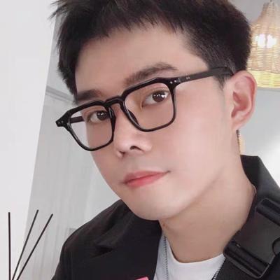 China Wholesale Eyewear Men Women Eyewear Retro Stud Glass Frame Square Fashionable River Optical Frame Design Eye Glasses for sale