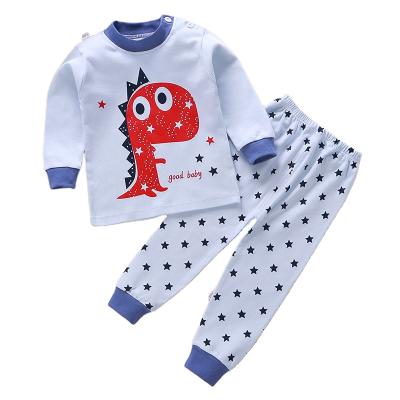 China Autumn Wear 2021 new children's long Johns cotton baby breathable underwear set for boys and girls home wear pajamas kids clothin for sale