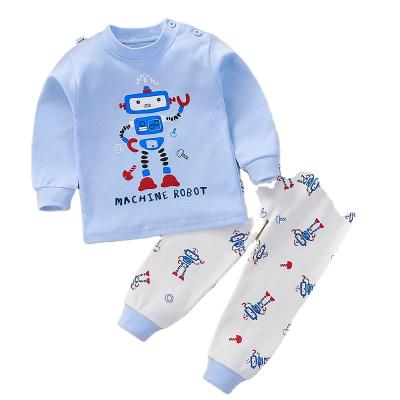 China Boutique Children's Breathable Underwear Set Children's Long Johns Cotton Pajamas New Children's Clothing Wholesale for sale