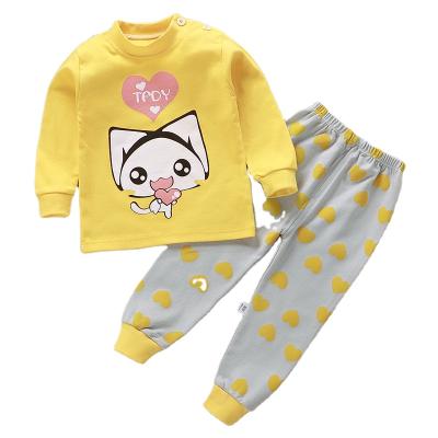 China Pure Cotton Breathable Autumn Sets Best Unisex Leisure Boys and Girls Clothing Wholesale Bulk Children's Clothing Fits Boy's Pants for sale