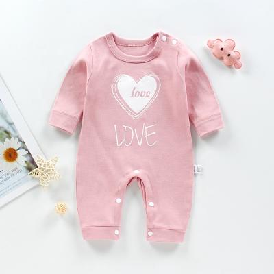 China Hot Sale 100% Custom Cotton Baby Clothes Cute Summer Doll Collar Baby Overalls Romper Unisex OEM Customized Spring Baby Romper Costume for sale