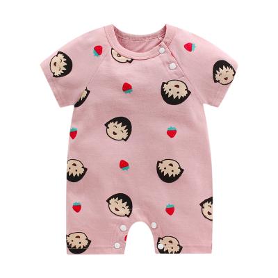 China Casual new summer leisure baby cotton overalls short sleeve thin neonatal clothing is a hot seller in China for sale