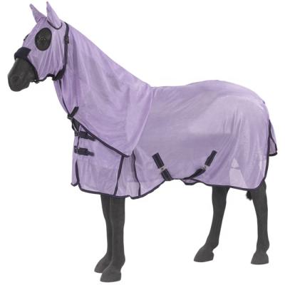 China Eco-Friendly Hooded Horse Fly Mesh Blanket for sale