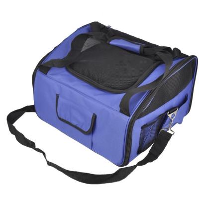 China Best Selling Outdoor Travel Viable Used In Car Foldable Pet Carrier Bag For Cats Dogs for sale