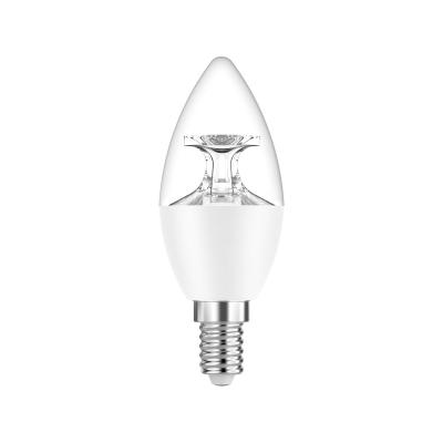 China Residential C37E14 led bulb lighting, c37 led lighting 5w with TUV, C37 clear space coverage, for sale