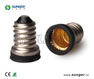 China E14 E12 Screw To BLACK LED SOCKET CONVERTER WITH CE&ROHS CHINESE FACTORY for sale