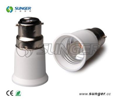 China Screw Hot Selling Top Quality New Design White Led Light B22 To E27 Lamp Cap With CE Certificated for sale