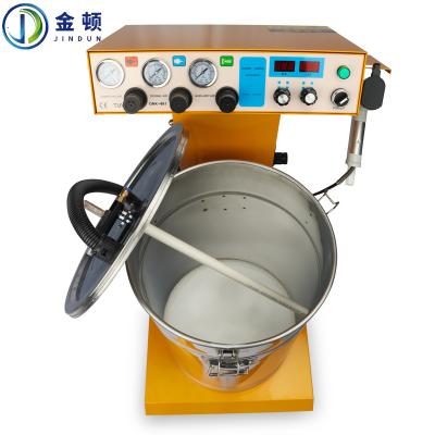 China Building material stores manual electrostatic powder coating spraying machine with powder hopper two type can be change for sale