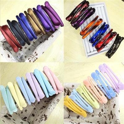 China Wholesale fashion candy color platypus clasp ladies side plastic clip hairpin headdress for sale