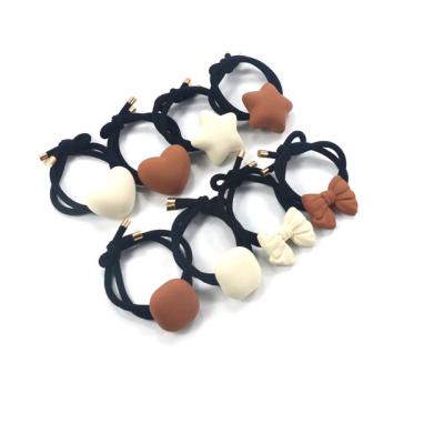 China Fashion Ring Chocolate Color Bold Elastic Hair Elastic Wholesale Hair Band Ladies Headdress for sale