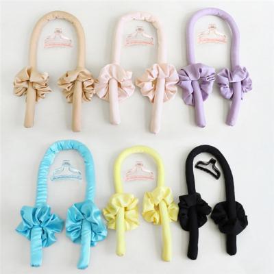 China High Quality Set New Wholesale Lazy Curly Hair Artifact Grasping Clip Hair Ring Solid Color Multi-Color Optional for sale