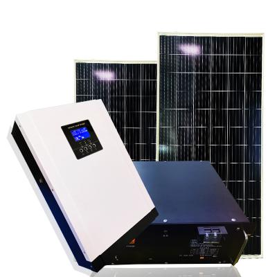 China Electric Power Systems home use 2KW 3KW 5KW off grid solar power system inverter power 5kw with controller solar mppt 100A 60A for sale