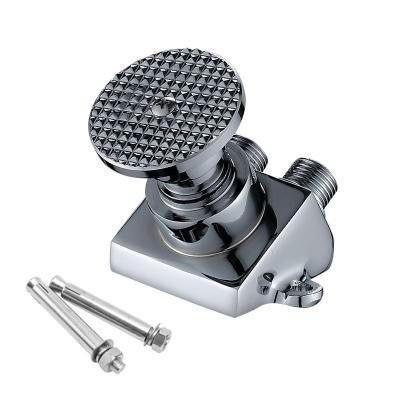 中国 Other Single Brass Faucet Angle Valve Body Pedal Switch Water Hospital Operating Room School Lab Foot Switch Faucet 販売のため