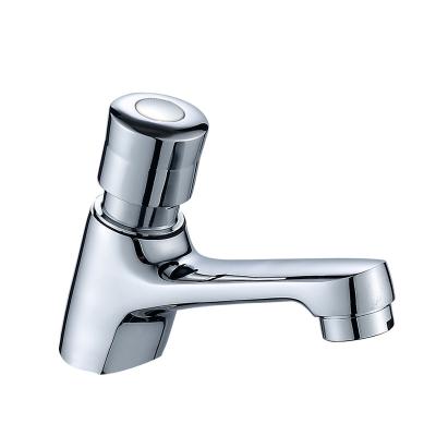 China Other Button Water Saving Brass Delay Faucet Bathroom Toilet Self Closing Press The Delay Closing Faucet Manually for sale