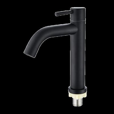 Китай Other Hot Selling Black Short Spout Design Stainless Steel Bending Faucet For Bathroom Basin Sink Faucet Basin Mixer Tap продается