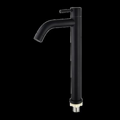 China Other Design Stainless Steel High Spout Handle Hole Gold Single Hole Bathroom Basin Sink Faucet Bending Taps Mixer Tap For Bathroom zu verkaufen