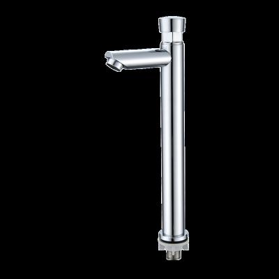 China Other Lag Plated Stainless Steel High Design Hotel Single Handle Bathroom Basin Faucet à venda