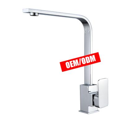 China Other Hot And Cold Kitchen Sink Faucet Single Handle Stainless Steel Kitchen Faucets en venta