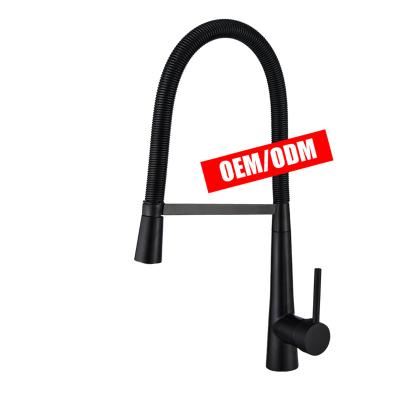 China Pull Out Spray Brass Pull Out Hot And Cold Kitchen Faucet Deck Mounted Faucet Sink Water Tap Kitchen Faucets en venta