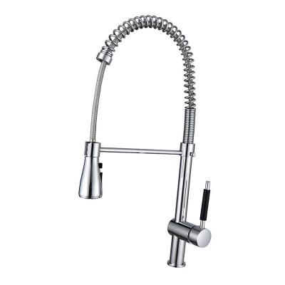 China Pull Down Single Lever Water Faucet Sprayer European Brass Spray Sink Pull Down Kitchen Faucet Te koop