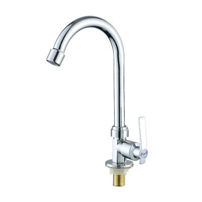 China Other Cheap Price Zinc Alloy Custom Kitchen Faucet Single Cold Support OEM Kitchen Sink Faucet Te koop