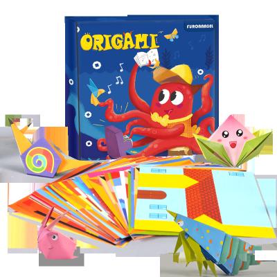 China China Colorful Kids Origami Puzzles DIY Game Kids Cut Folded Paper Handmade Paper Crafts Set Origami Toys for sale