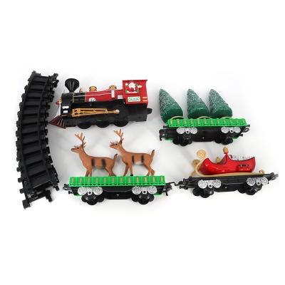 China Slot Car Toy High Quality Kids Diy Electric Train Slot Toy Christmas Gifts With Sounds And Light for sale