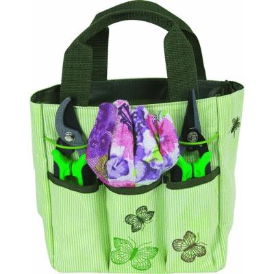 China Garden Tool Lady Bags Lightweight 6 Pockets Polyester Garden Tote Bag for sale