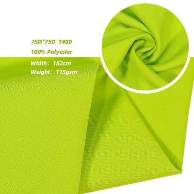 China Waterproof Stretch 115gsm 75D*75D-T400 Oxford Fabric Multicolor Optional Quick Dry 100% Polyester Fabric for sale