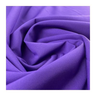 China Color Customized Plain Way Stretch Woven Polyester Spandex Fabric 75-135GSM 50D 75D 100D 4 Memory Support PANTONE For Beach Bra for sale