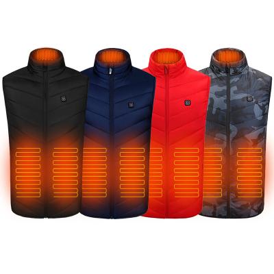 China Waterproof Washable Light Weight Heating Vest Heated Vest Clothing Usb Electric Heated Vest for sale