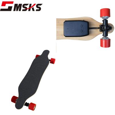 China New design 4wd mini skateboard bamboo cheap electric skateboard 7 layers maple+1 layer style for sale