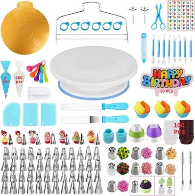 China Sustainable 365 Pcs Cake Turntable Set Decorative Set Cake Accessories Tool Kit for sale