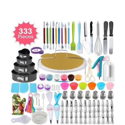 China Sustainable Complete Baking Supplies 333pcs Cake Decorating Baking Kit for sale