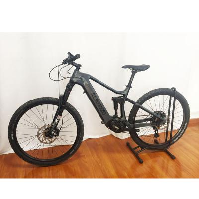 China OEM factory carbon fiber suspension mountain electric bike with lithium battery, carbon frame 27.5 MTB for sale