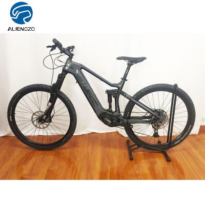 China Carbon Fiber Chinese Suspension Mountain Electric Bike With Lithium Battery , 27.5 MTB Carbon Frame for sale