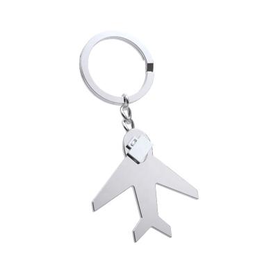 China Factory Direct Sale Decoration Single Aircraft Shape Metal Key Chain Zinc Alloy Key Chain for sale