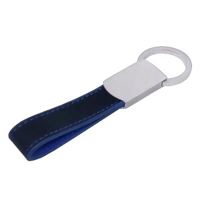 China Decoration Customized Easy Special To Leather And Metal Open Key Ring Fashion PU Key Chain for sale