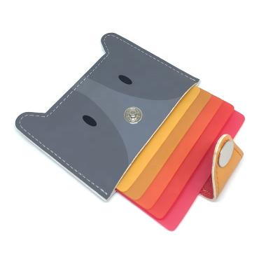 China Credit Card Customized Cartoon Puppy Card Holder Shrinkable Portable Credit Card Bag for sale